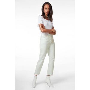 J Brand Wynne High- Rise Crop Straight Leg Jeans